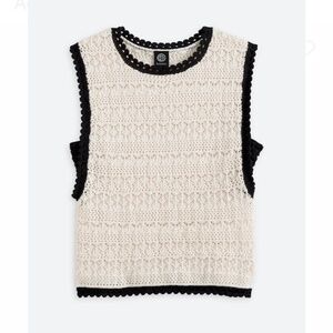 Adri Sleeveless Crochet Sweater